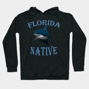 Florida Native, Great White Shark Hoodie